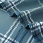 Queen size four-piece sheet set, soft and breathable, deep pocket design, up to 16 inches, wrinkle-free and cool sheets, includes sheet, fitted sheet and pillowcase - dusty green plaid pattern