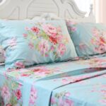 Pure cotton sheet set, vintage pink floral pattern, four-piece set, standard double size